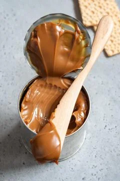 Dulce de leche in a can Stock Photos