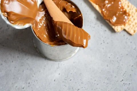Dulce de leche in a can Stock Photos