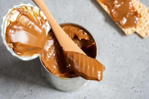 Dulce de leche in a can Stock Photos