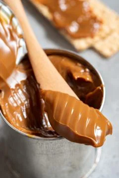 Dulce de leche in a can Stock-Fotos