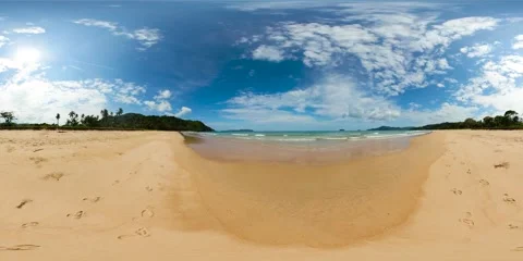 Duli Beach in El Nido, Philippines. Palawan. Virtual Reality 360. Stock Footage 266830457