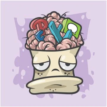 Dull Brain Concept Stock Illustration