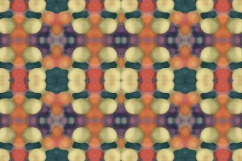 Dull Multicolored Geometric Seamless Pattern Stock Illustration