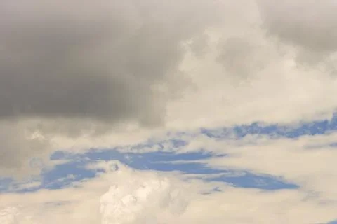 Dull overcast sky with clouds. Stock Photos
