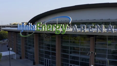 DULUTH, GEORGIA-SEPTEMBER 18:A left panning drone shot of the Infinite Energy Stock Footage 116243651