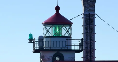 Duluth Harbor Lighthouse Stock Footage 57369363