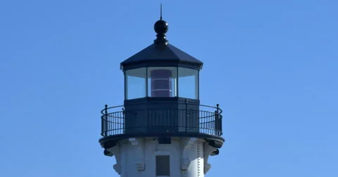 Duluth Harbor Lighthouse Stock Footage 57369789