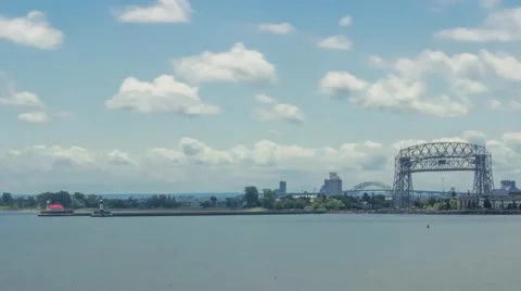 Duluth Lift Bridge Stock Footage 53368131