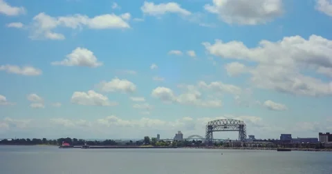 Duluth Lift Bridge Stock Footage 62736678