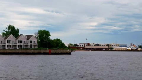 DULUTH, MN - 23 JUN 2026: Duluth Harbor and Lift Bridge 스톡 동영상 347545821
