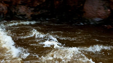 DULUTH, MN - JULY 1, 2018: Tischer Creek at Glensheen mansion in Duluth Stock Footage 92370751