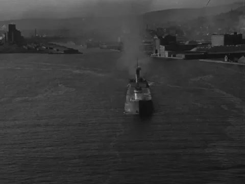Duluth, MN - Ship in Duluth Harbor Stock Footage 231511720