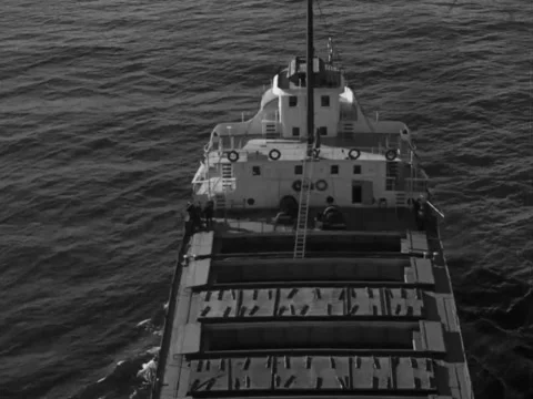 Duluth, MN - Ships exiting Duluth harbor Stock Footage 231626382