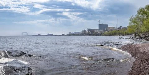 Duluth Skyline from the Waterfront Stock Photos
