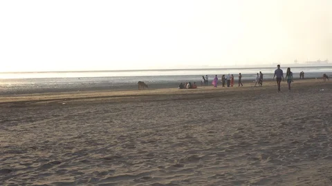 Dumas Beach Vídeos de archivo 92090573