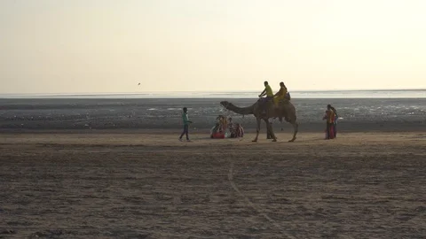 Dumas Beach Video stock 92090858