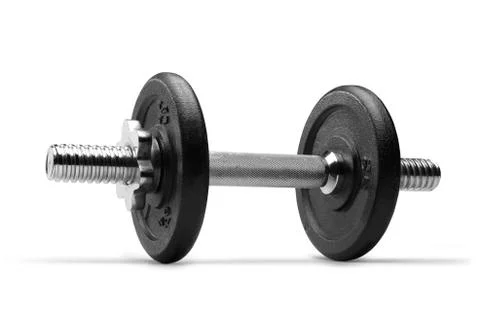 Dumbbel (clipping path) Stock Photos