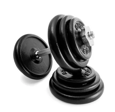 Dumbbell and weights Stock Photos