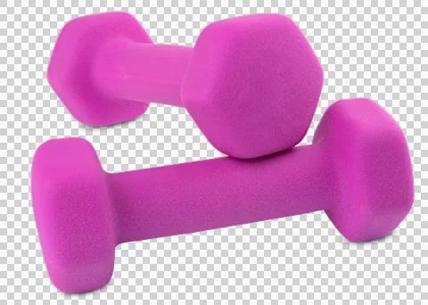Dumbbell. Basics easy grip workout dumbbell Stock Photos