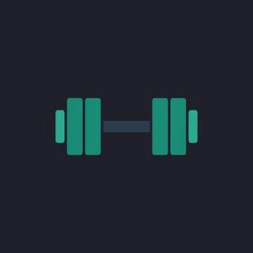 Dumbbell computer symbol Stock Illustration