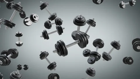 Dumbbell Fall Stock Footage 344286074