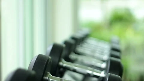 Dumbbell Stock Footage 139950313