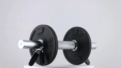 Dumbbell for gym on white background 動画素材 149216841