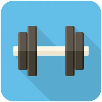 Dumbbell icon Stock Illustration