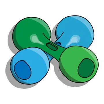 Dumbbell icon. Stock Illustration