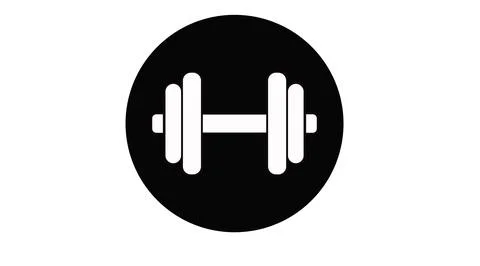 Dumbbell Icon. Stock Illustration