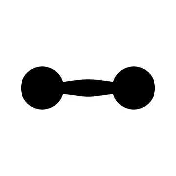 Dumbbell icon. Muscle training tool. Vector. Stock Illustration