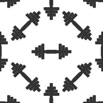 Dumbbell icon pattern 스톡 일러스트