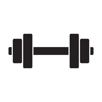 Dumbbell icon vector for graphic design, logo, web site, social media, mobile 스톡 일러스트