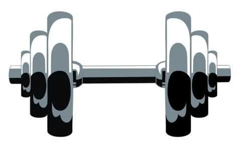 Dumbbell Stock Illustration