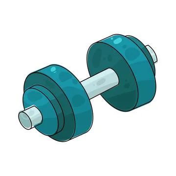 Dumbbell illustration Stock Illustration