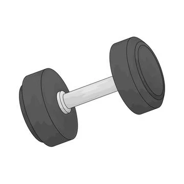 Dumbbell illustration Stock Illustration