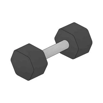 Dumbbell illustration Ilustración de archivo