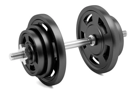 Dumbbell isolated on white background Stock Illustration