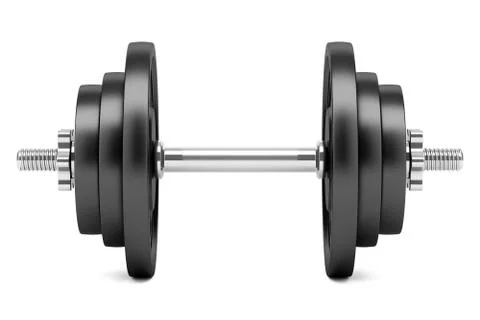 Dumbbell isolated on white background Stock Illustration