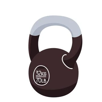 Dumbbell, kettlebell vector illustration isolated on white background. Gym metal Stock Illustration