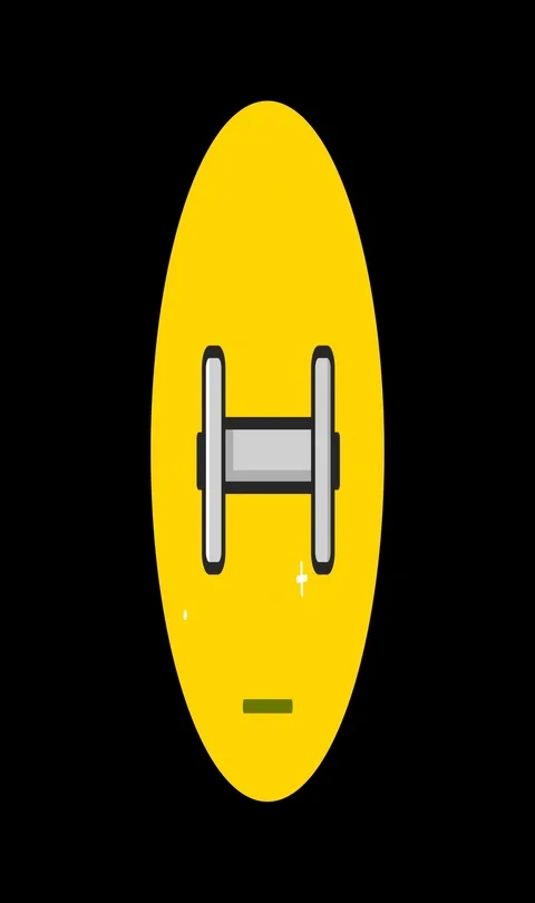 Dumbbell Light Premium flat icon animated with alpha channel Stock Footage 101584416