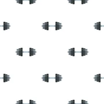 Dumbbell pattern flat Stock Illustration