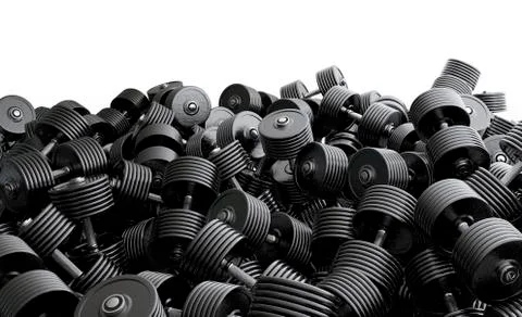 Dumbbell pile Stock-Illustration