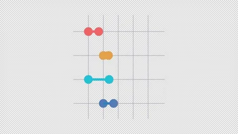 Dumbbell plot animation Video stock 278256669