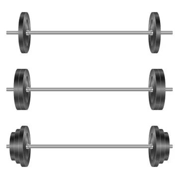 Dumbbell vector design illustration isolated on white background Stock Illustration