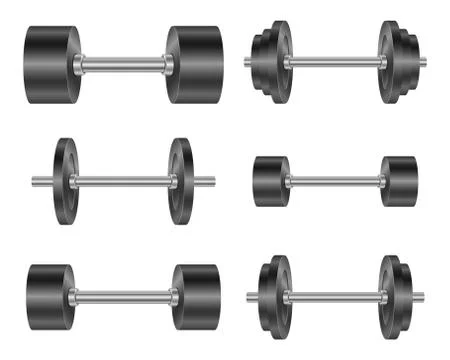 Dumbbell vector design illustration isolated on white background Stock Illustration
