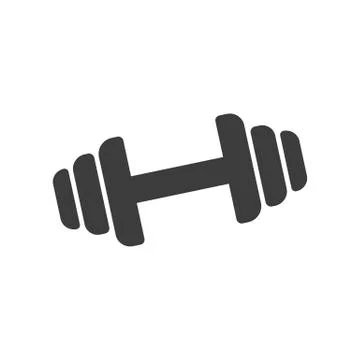 Dumbbell Vector isolated on white background. Stock Illustration