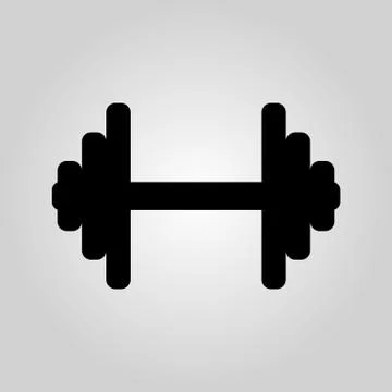 Dumbbell vector pictogram. Bumbbell vector eps icon. Stock Illustration