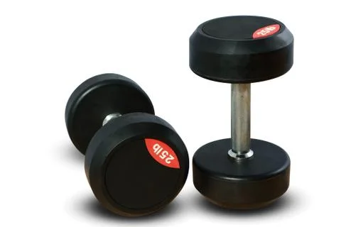 Dumbbell for weight training - include two path Stock Photos