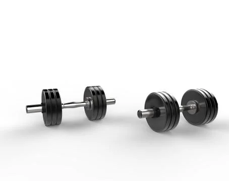 Dumbbell Weights Stock Illustration